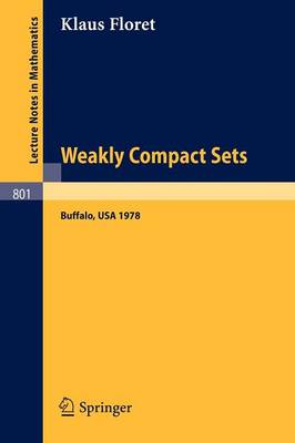 Weakly Compact Sets