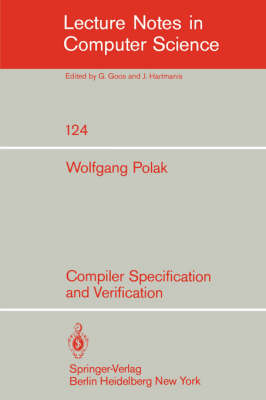 Compiler Specification and Verification