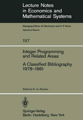 Integer Programming and Related Areas