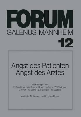 Angst des Patienten Angst des Arztes