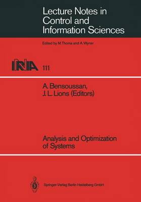 Analysis and Optimization of Systems