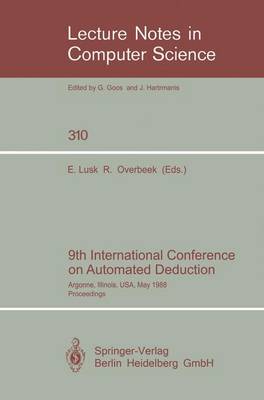 9th International Conference on Automated Deduction