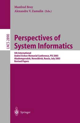 Perspectives of Systems Informatics