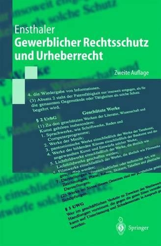 Gewerblicher Rechtsschutz Und Urheberrecht