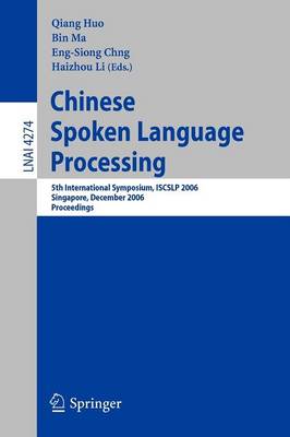 Chinese Spoken Language Processing