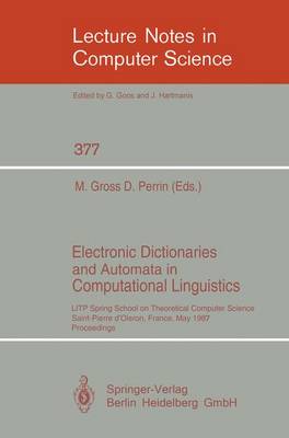 Electronic Dictionaries and Automata in Computational Linguistics