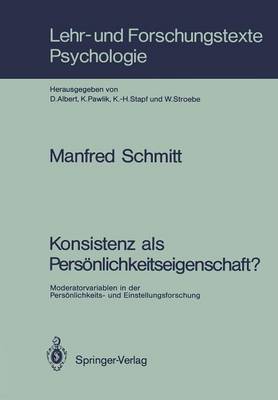 Konsistenz als Persönlichkeitseigenschaft?
