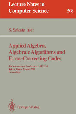 Applied Algebra, Algebraic Algorithms and Error-Correcting Codes