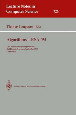 Algorithms - ESA '93