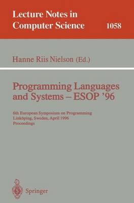 Programming Languages and Systems - ESOP '96