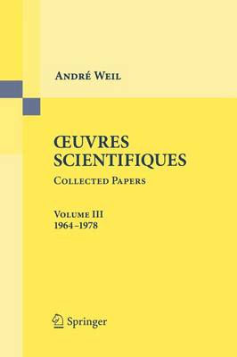 Oeuvres Scientifiques / Collected Papers: Volume 3