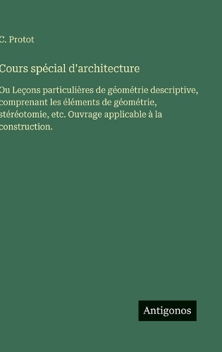 Cours spécial d'architecture