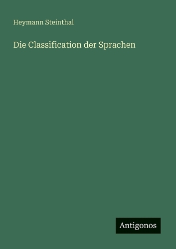 Die Classification der Sprachen