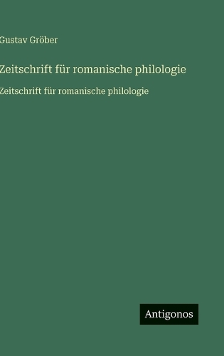 Zeitschrift für romanische philologie