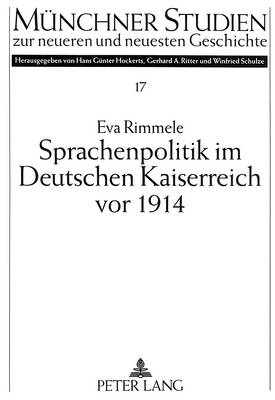 Sprachenpolitik Im Deutschen Kaiserreich VOR 1914