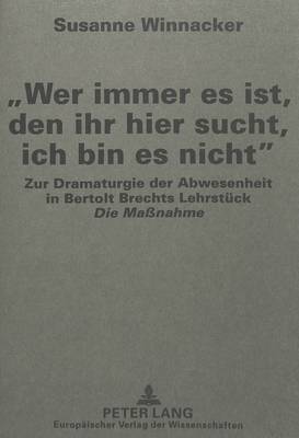 «Wer Immer Es Ist, Den Ihr Hier Sucht, Ich Bin Es Nicht»
