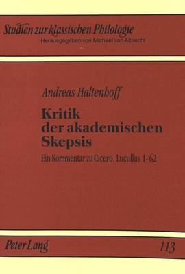 Kritik Der Akademischen Skepsis