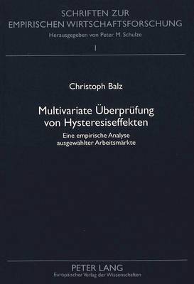 Multivariate Ueberpruefung Von Hysteresiseffekten