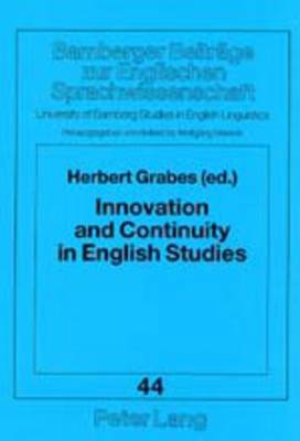Innovation and Continuity in English Studies