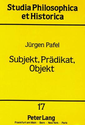 Subjekt, Praedikat, Objekt