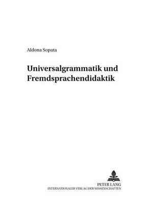 Universalgrammatik Und Fremdsprachendidaktik