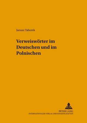 Verweiswoerter Im Deutschen Und Im Polnischen