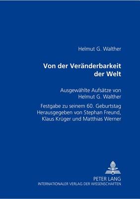 Von Der Veraenderbarkeit Der Welt