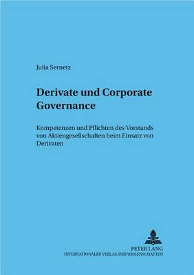 Derivate Und Corporate Governance