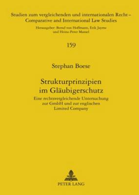 Strukturprinzipien Im Glaeubigerschutz