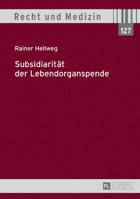 Subsidiaritaet Der Lebendorganspende