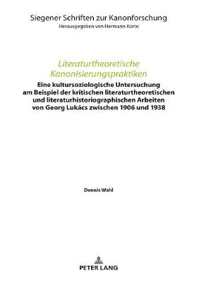 Literaturtheoretische Kanonisierungspraktiken