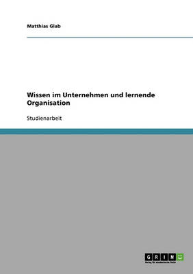 Wissen Im Unternehmen Und Lernende Organisation