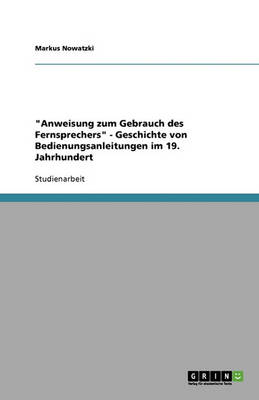 Anweisung Zum Gebrauch Des Fernsprechers
