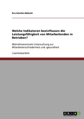 Indikatoren, Die Die Leistungsfahigkeit Von Mitarbeitenden in Betrieben Beeinflussen