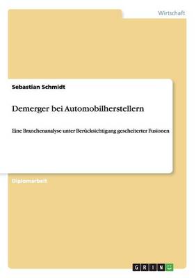 Demerger bei Automobilherstellern