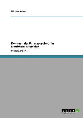 Kommunaler Finanzausgleich in Nordrhein-Westfalen