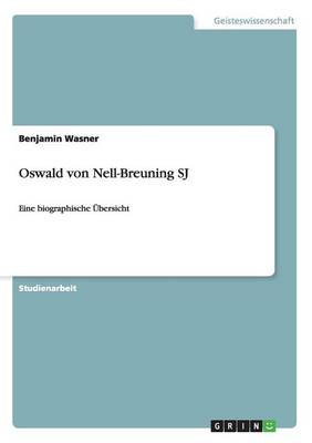Oswald Von Nell-Breuning Sj