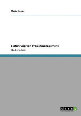 Einf hrung Von Projektmanagement