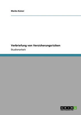 Verbriefung Von Versicherungsrisiken