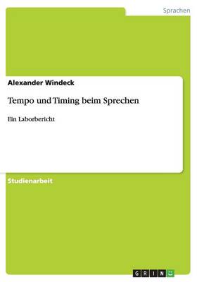 Tempo Und Timing Beim Sprechen