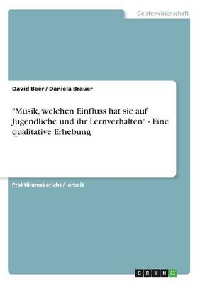 -Musik, Welchen Einfluss Hat Sie Auf Jugendliche Und Ihr Lernverhalten- - Eine Qualitative Erhebung