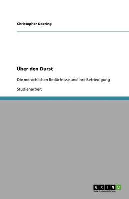 Uber Den Durst