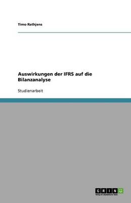 Auswirkungen Der Ifrs Auf Die Bilanzanalyse