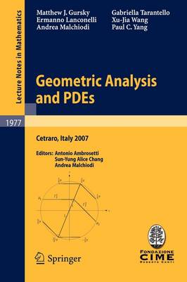 Geometric Analysis and PDEs