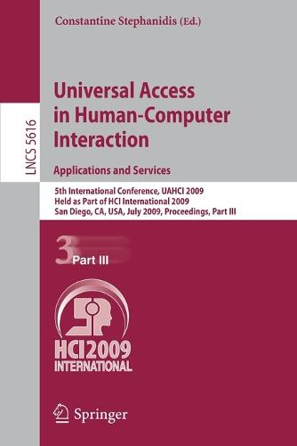 Universal Access in Human-Computer Interaction. Applications and Services