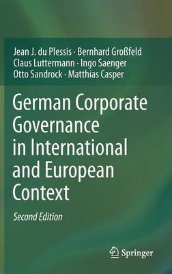 German Corporate Governance in International and European Context