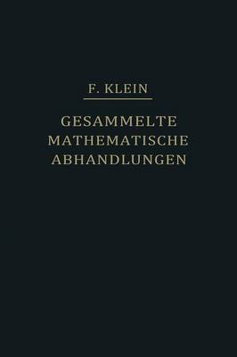 Gesammelte Mathematische Abhandlungen I
