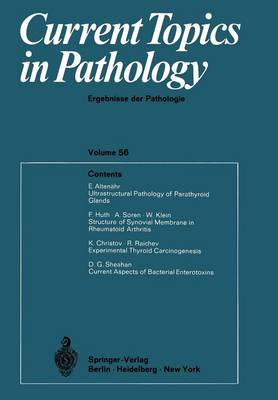 Current Topics in Pathology / Ergebnisse der Pathologie