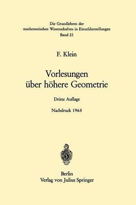 Vorlesungen über Höhere Geometrie