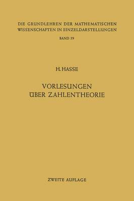 Vorlesungen über Zahlentheorie
